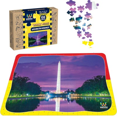 Webby Washington Monument Wooden Jigsaw Puzzle, 108 Pieces(108 Pieces)