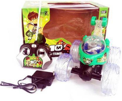 niveeka Rechargeable Remote Control Twisting Stunt Car with 360 Degrees Rotation N39(Multicolor)