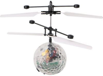 eDUST Premium Quality Whirly Ball EpochAir Crystal Flashing LED Light Flying Induction Disco Ball Built-in Shinning LED Lighting RC flying toy(Multicolor)