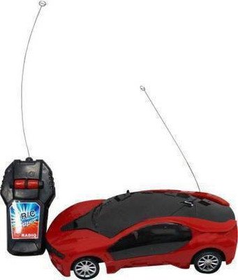 Tricolor 3D LED Light Fast Modern Car with Remote Control fast car (Red)(Red)