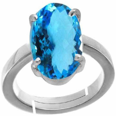 CEYLONMINE Stone Topaz Silver Plated Ring