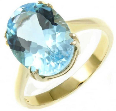 RATAN BAZAAR Stone Topaz Gold Plated Ring
