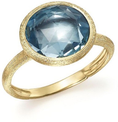 RATAN BAZAAR Stone Topaz Gold Plated Ring