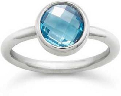 KUNDLI GEMS Stone Topaz Silver Plated Ring