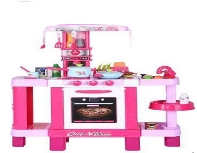 DIAN ENTERPRISE Pretend House Sound And Induction Light Kitchen Kids Toy Meal Kitchen Set