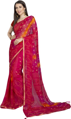 75% OFF on Rani Saahiba Printed, Dyed Bandhani Chiffon Saree(Magenta) 75% OFF on Rani Saahiba Printed, Dyed Bandhani Chiffon Saree(Magenta)