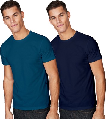 ESPARTO Solid Men Round Neck Multicolor T-Shirt