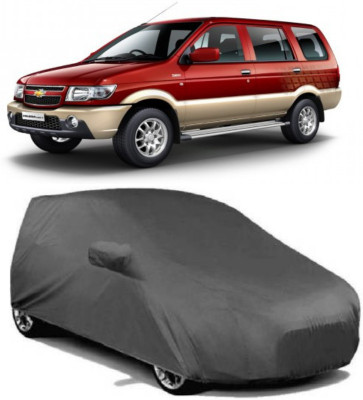 Atist Car Cover For Chevrolet Tavera (Without Mirror Pockets)(Grey)