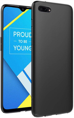 Foncase Back Cover for Realme C2, oppo A1k(Black, Grip Case, Pack of: 1)