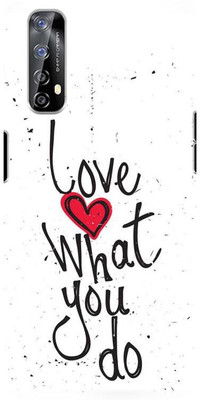 NDCOM Back Cover for Realme 7 Love What You Do Printed(Multicolor, Hard Case, Pack of: 1)