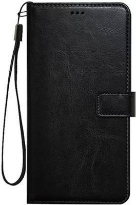 Worth Buy Flip Cover for Realme Narzo 50i(Black, Dual Protection, Pack of: 1)