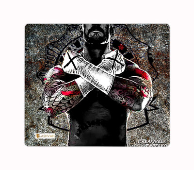 Ashvah WWE Printed Premium Designer Mouse Pad for Computer/Laptop (22.5cm x 19cm) - C86 Mousepad(Multicolor)