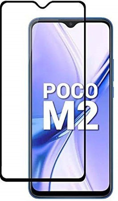 BRENZZ Edge To Edge Tempered Glass for POCO M2(Pack of 1)