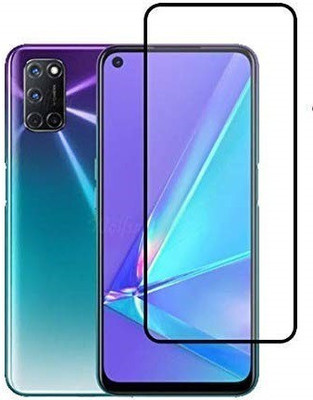 BRENZZ Edge To Edge Tempered Glass for OPPO A52(Pack of 1)