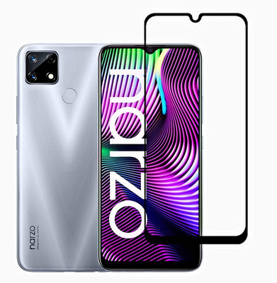 BRENZZ Edge To Edge Tempered Glass for Realme Narzo 50A(Pack of 1)