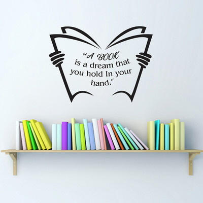 WALLSTICK 45 cm Beautiful Wallsticker for Study room and Library Self Adhesive Sticker(Pack of 1)