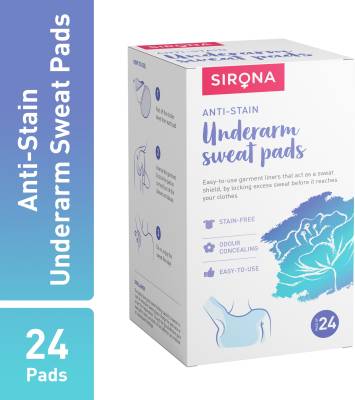 Sirona Under Arm Sweat Pads (24 Pads - 1 Pack) Sweat Pads