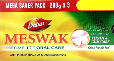 Dabur Meswak Toothpaste(600 g, Pack of 3)