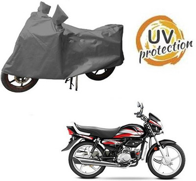 RPSENTTERPR Waterproof Two Wheeler Cover for Hero(CD deluxe, Grey)