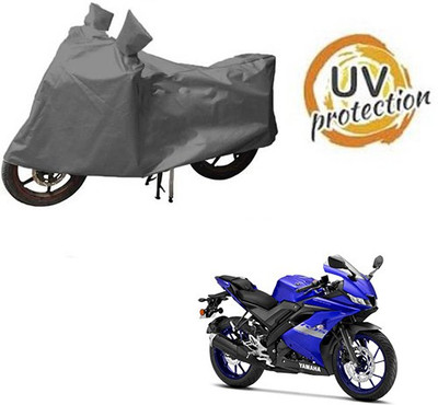 RPSENTTERPR Waterproof Two Wheeler Cover for Yamaha(R15 V3, Grey)