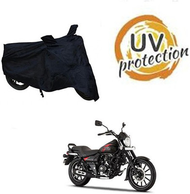 saanvi Waterproof Two Wheeler Cover for Bajaj(Avenger 220 Street, Black)