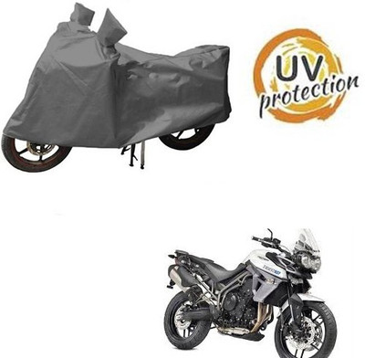 RPSENTTERPR Waterproof Two Wheeler Cover for Triumph(Tiger 800 XR, Grey)