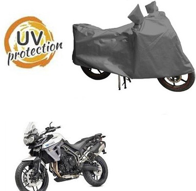 RPSENTTERPR Waterproof Two Wheeler Cover for Triumph(Tiger 800 XR, Grey)