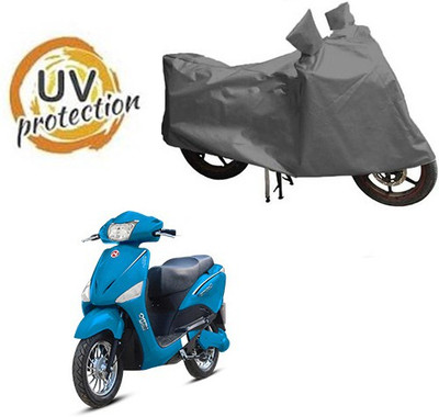 RPSENTTERPR Waterproof Two Wheeler Cover for Hero(Electric Optima, Grey)