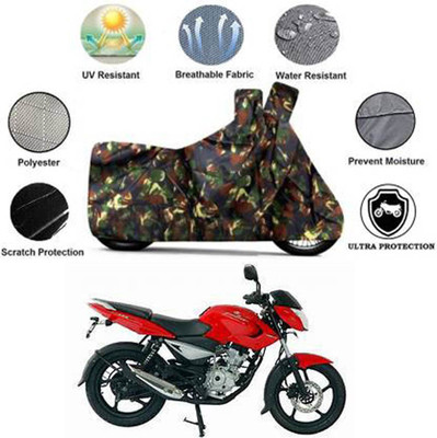 JVG Two Wheeler Cover for Bajaj(Pulsar 135 LS DTS-i, Multicolor)