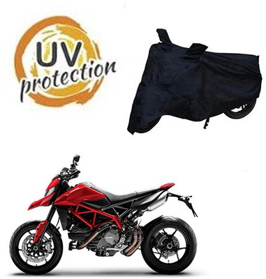 RPSENTTERPR Waterproof Two Wheeler Cover for Ducati(Hyperstrada, Black)