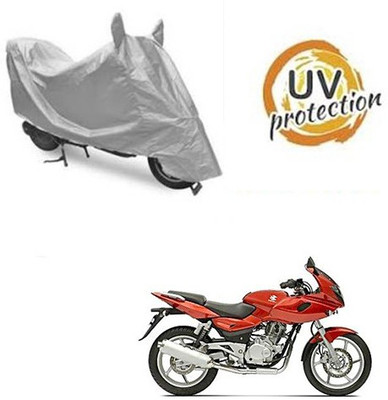 RPSENTTERPR Waterproof Two Wheeler Cover for Bajaj(Pulsar 220 DTS-i, Silver)