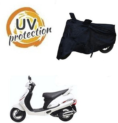 Mdstar Waterproof Two Wheeler Cover for Mahindra(Rodeo, Black)
