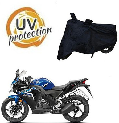 RPSENTTERPR Waterproof Two Wheeler Cover for Honda(CBR 150R, Black)