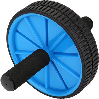 NHP TRADERS Double Ab Wheel Roller Ab Exerciser Ab Exerciser(Blue)