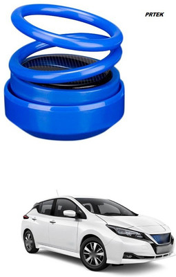 PRTEK Solar Power Rotating Car Air Freshener Perfume, with Organic Fragrance (BLUE ,Plastic)) X181 Portable Car Air Purifier(BLUE)