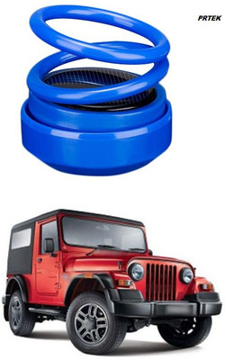 PRTEK Solar Power Rotating Car Air Freshener Perfume, with Organic Fragrance (BLUE ,Plastic)) X110 Portable Car Air Purifier(BLUE)