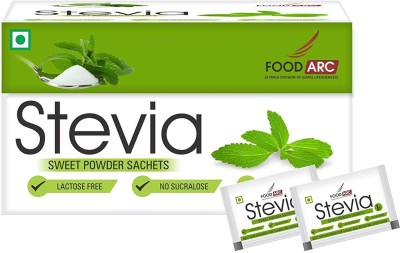 Food ARC Stevia Powder - Sugar Free Stevia Sachets - Stevia Leaves Sweetener - 50 sachets (Pack of 1) Sweetener(50 Sachet)