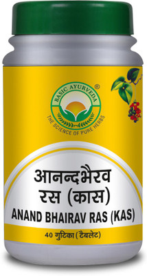 Basic Ayurveda Anand Bhairava Rasa (Kas)(40 Tablets)