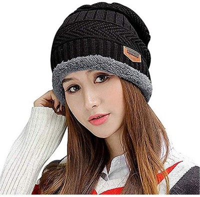 AJFuture Woven Beanie Cap(Pack of 2)