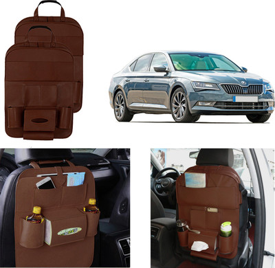 Oshotto SO-BROWN-SETOF2-158 Car Multi Pocket(4 L)