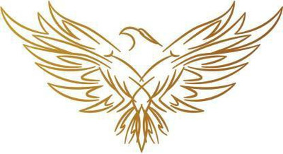 KICKWIX Sticker & Decal for Car & Bike(Gold)