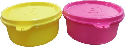 TUPPERWARE Plastic Grocery Container  - 250 ml(Pack of 2, Yellow, Pink)