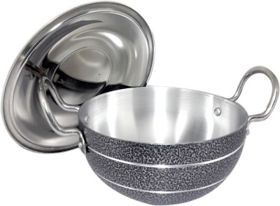 bartan hub kadhai with lid (2500 ML, Dishwasher Safe , Aluminium Made) Cookware Set(Aluminium, 1 - Piece)