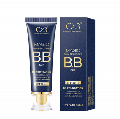 CVB C65-01 Magic Skin Beautifier BB Fair Cream for Complexion Enhancer, BB Foundation for Face Make-up, Skin Hydration with SPF 30 ++ Foundation(Shades 01, 50 ml)