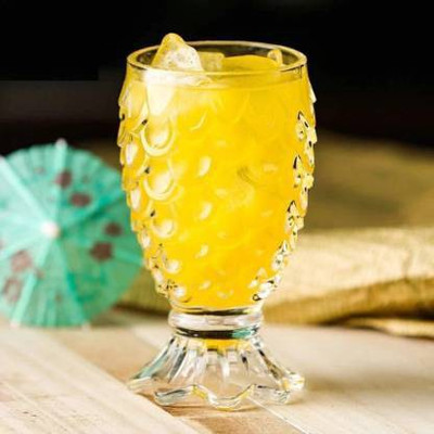 JOVILAN (Pack of 4) Glass Set (Pack of 4) Glass Set Water/Juice Glass(250 ml, Glass, Clear)