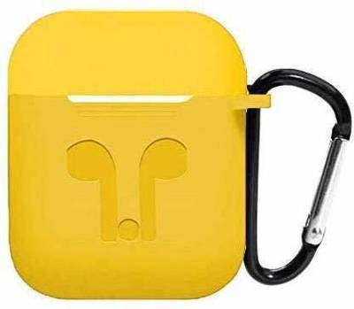 SARJU ENTERPRISES Silicone Press Stud Headphone Case  (Yellow)