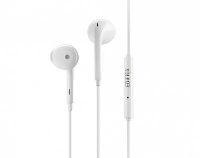 Edifier P180 Plus Earbuds with Remote and Mic Wired(White, In the Ear)