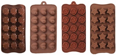 GLAMAXY Silicone Chocolate Mould 15(Pack of 4)