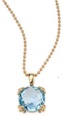 KUNDLI GEMS Gold-plated Topaz Stone Pendant