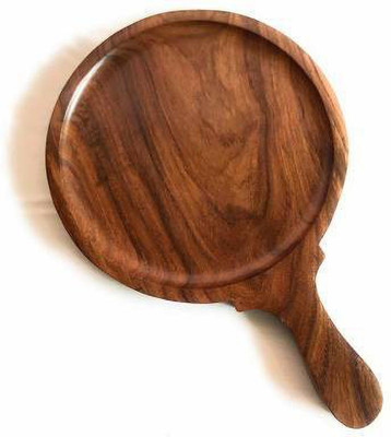 Giftoshopee Wooden Pizza Pan/Plate Board. Suitable for Kitchen, Dining Room and BakingWooden Pizza Pan/Plate Board. Suitable for Kitchen, Dining Room and Baking Pizza Tra
